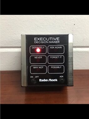 RADIO SHACK Executive Decision Maker - vintage novelty toy 60-1008 Tested works